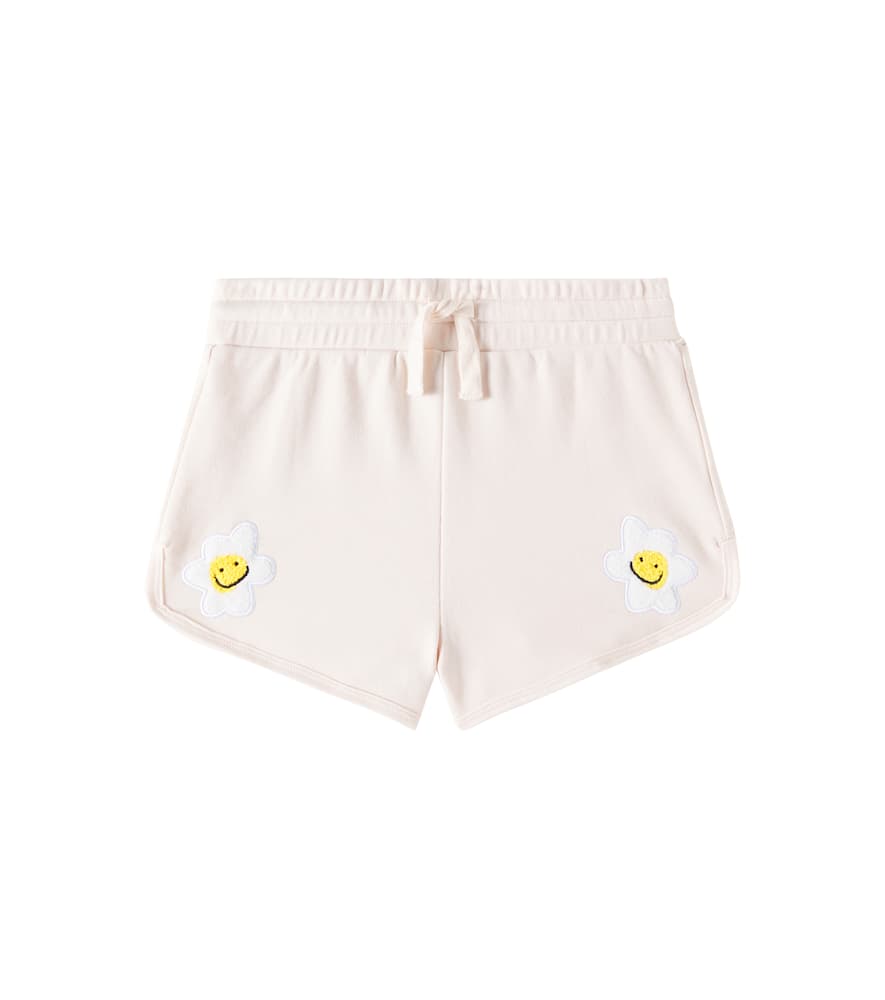 Stella McCartney Kids Patch-appliqué cotton jersey shorts