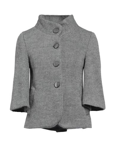 Woman Jacket Grey Size 4 Wool, Acrylic