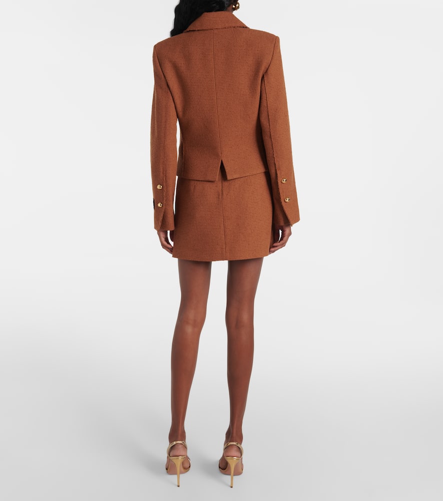 Iconic wool and cotton-blend jacket