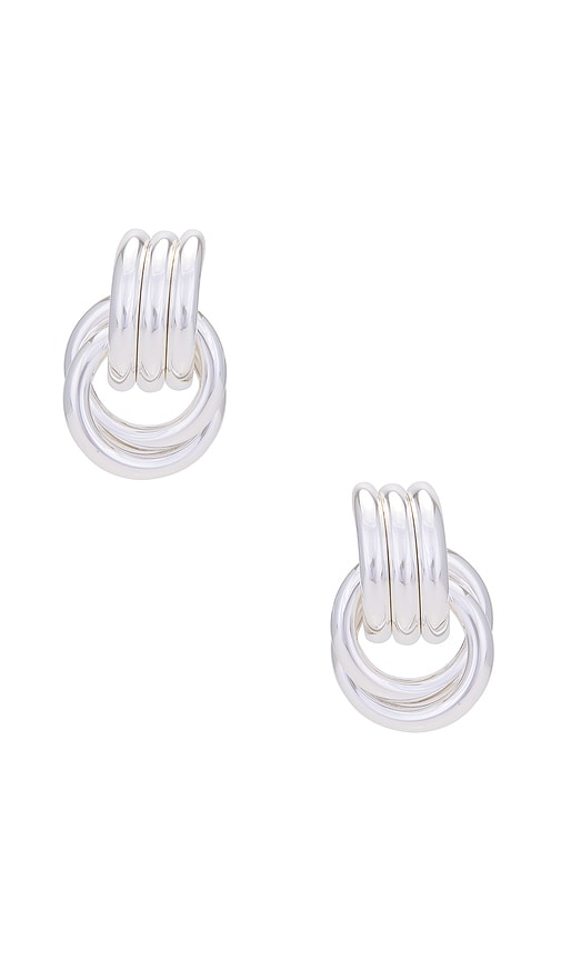 Heaven Mayhem OHRRINGE MINI KNOT in Metallic Silver
