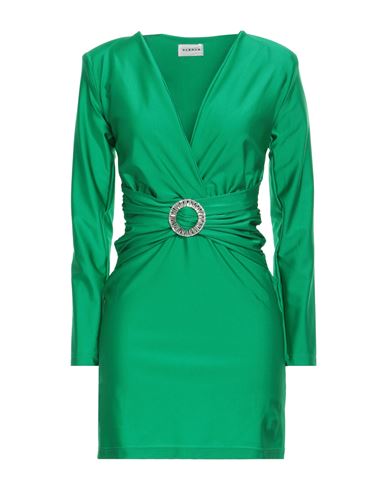 P. a.r. o.s. h. Woman Mini dress Green Size L Polyamide, Elastane