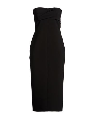 Woman Midi dress Black Size 4 Polyester, Polyurethane