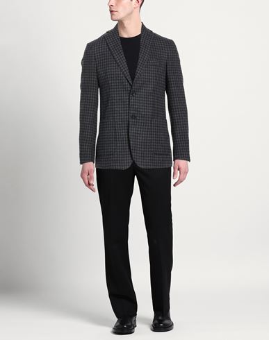 Man Blazer Grey Size 36 Polyester, Viscose, Wool