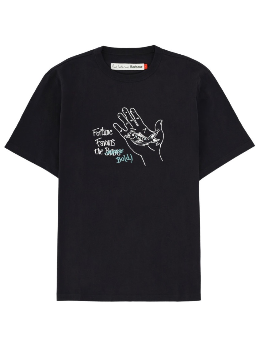 Cotton T-shirt X Barbour