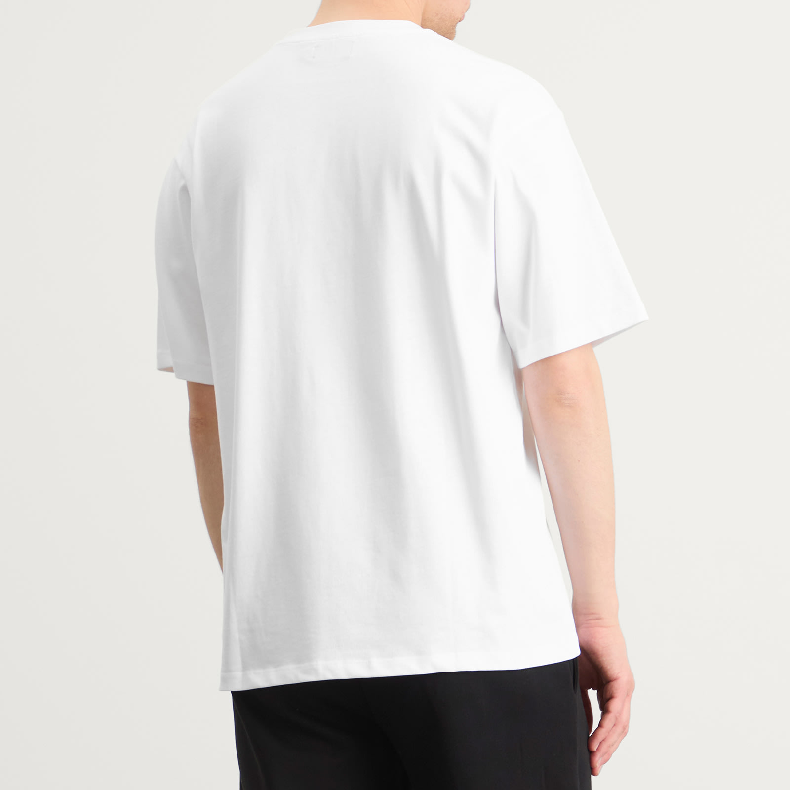 Men's Burgundy Flag T-Shirt in White