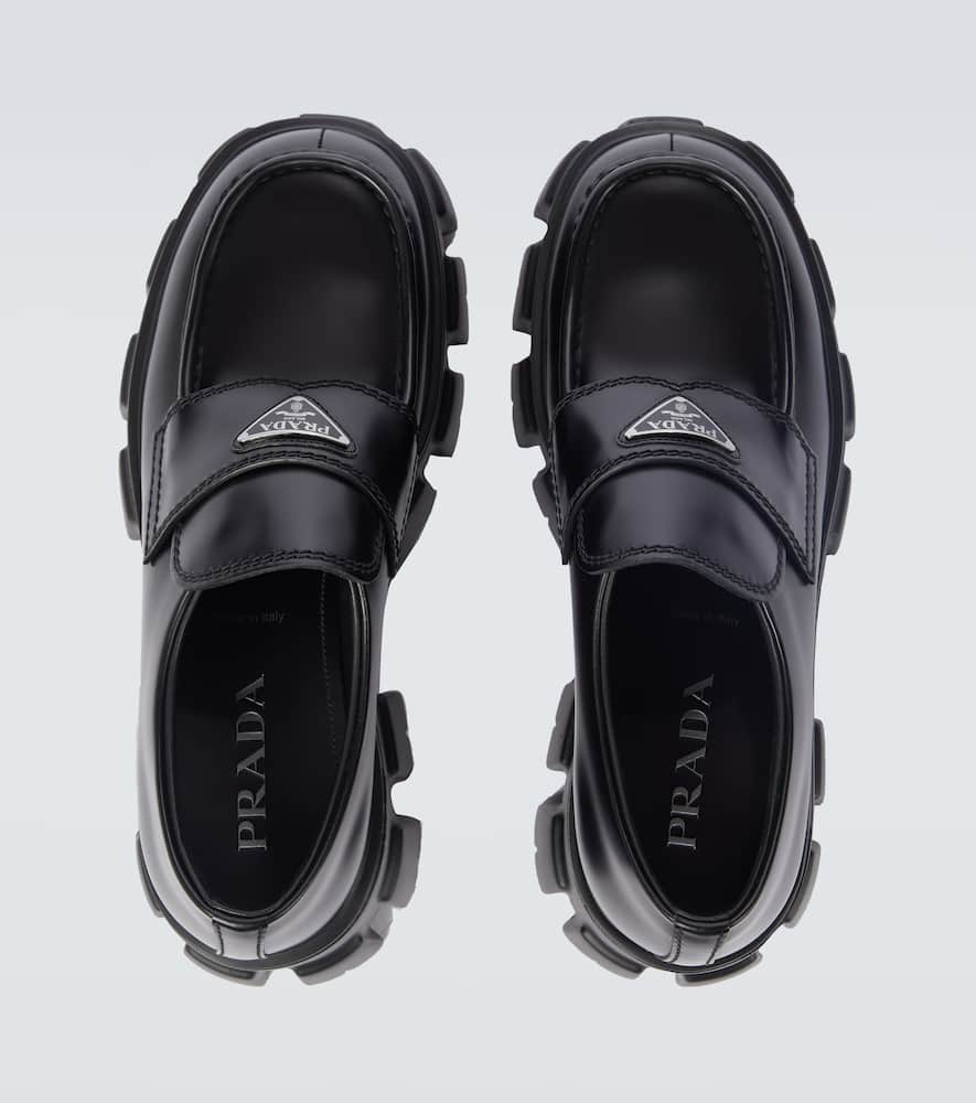 Prada Monolith leather loafers