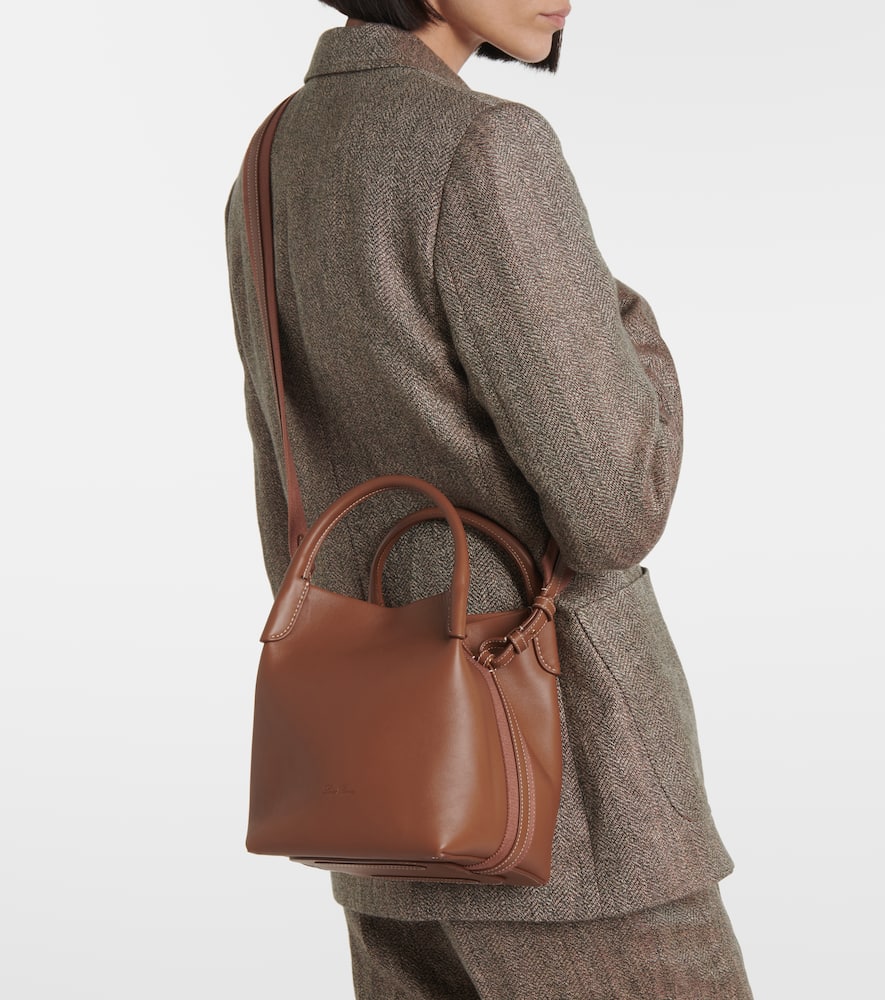 Loro Piana Bale Small leather tote bag