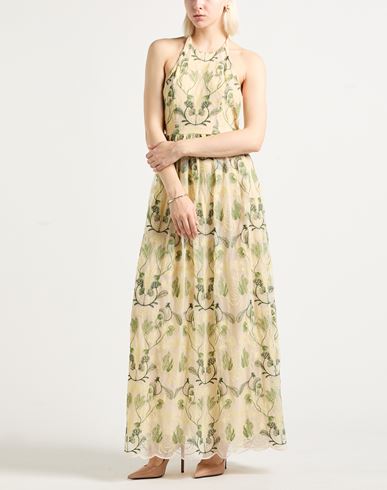 Woman Maxi dress Pastel yellow Size M Nylon