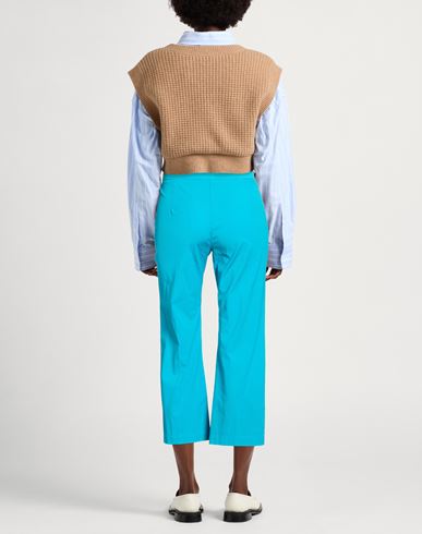 Malìparmi Woman Pants Turquoise Size 2 Cotton, Elastane