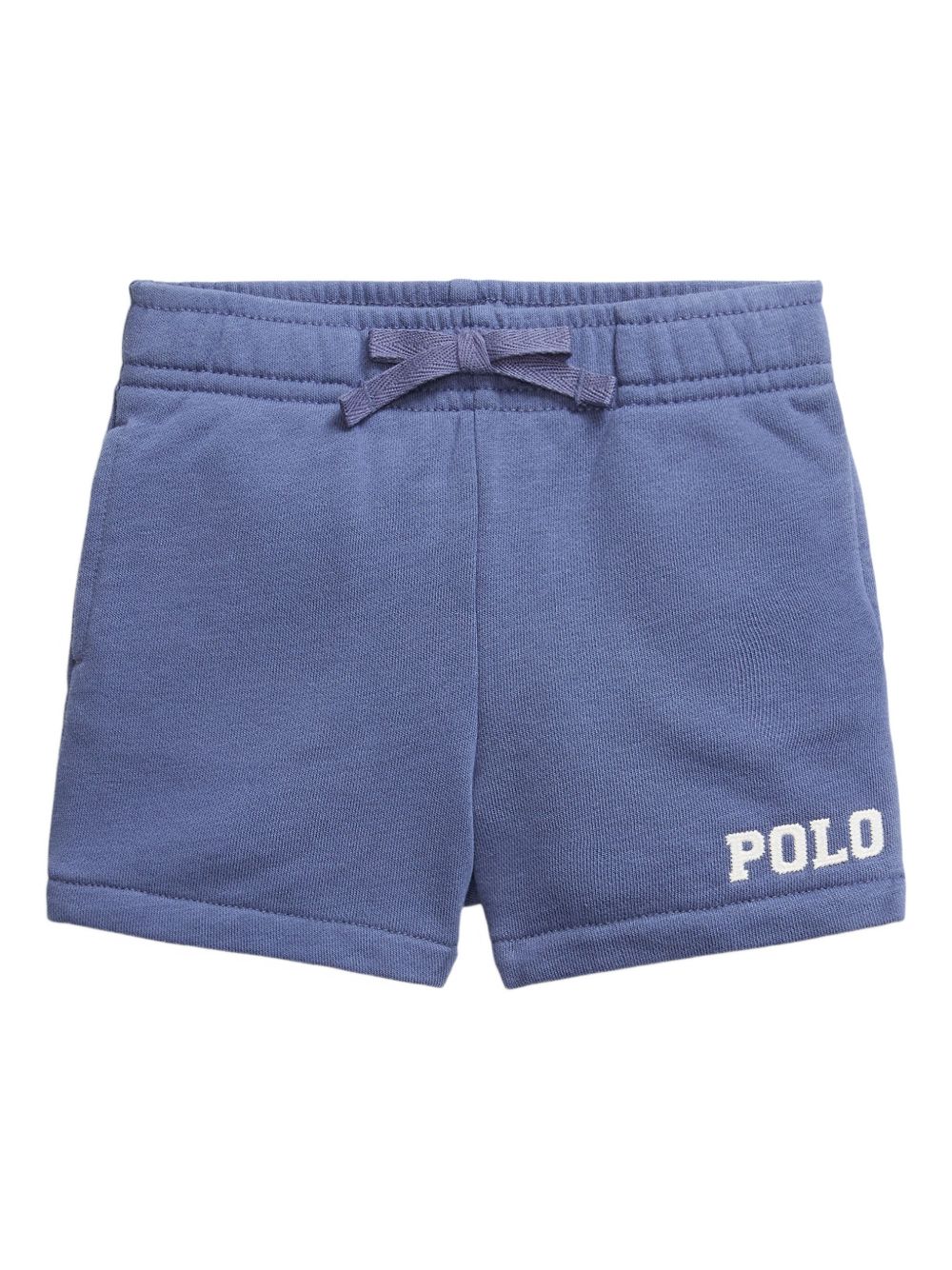 Logo-embroidered shorts - Blue