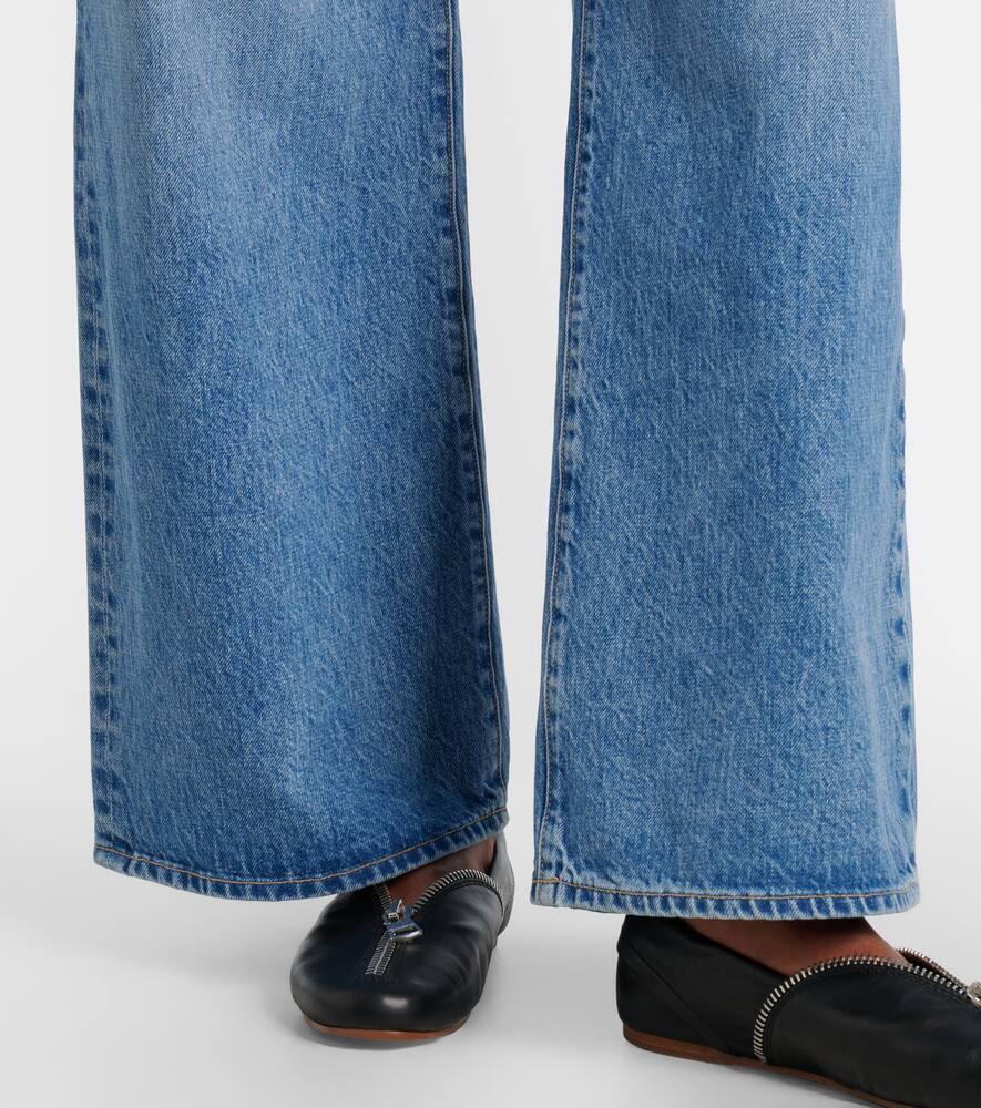 Selena mid-rise wide-leg jeans