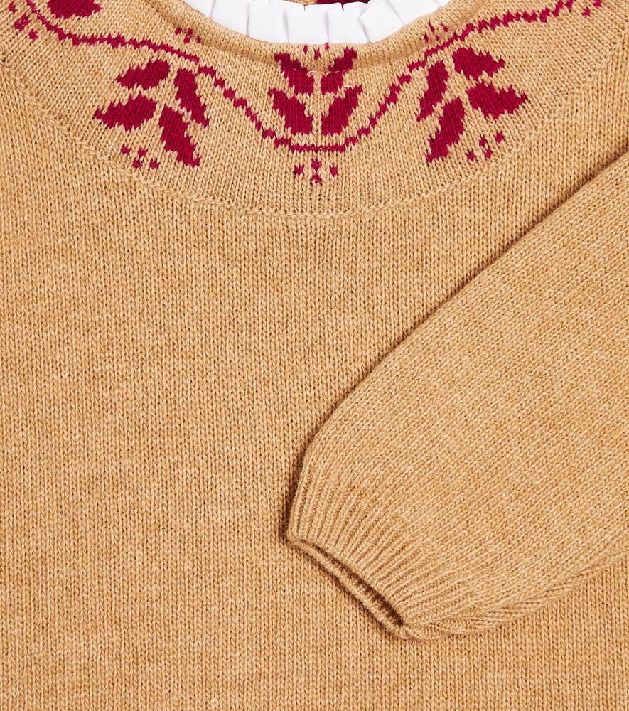 Lidia wool-blend intarsia sweater