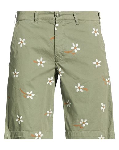 Man Shorts & Bermuda Shorts Military green Size 32 Cotton