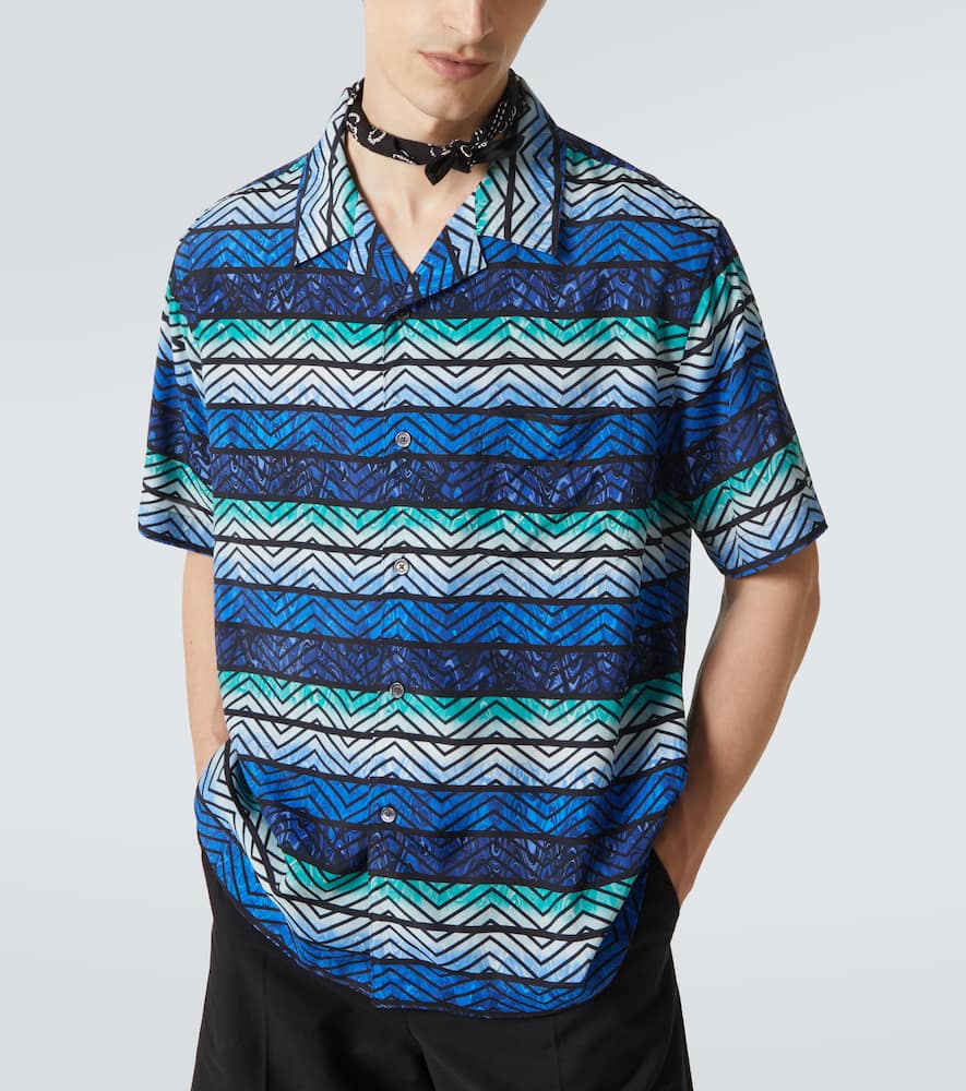 Zigzag bowling shirt