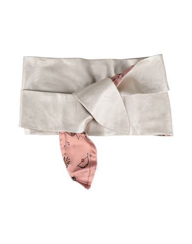 Woman Belt Platinum Size ONESIZE Polyurethane, Viscose