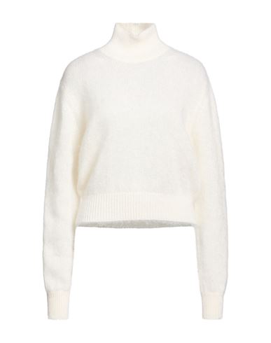 Woman Turtleneck Ivory Size 12 Mohair wool, Silk