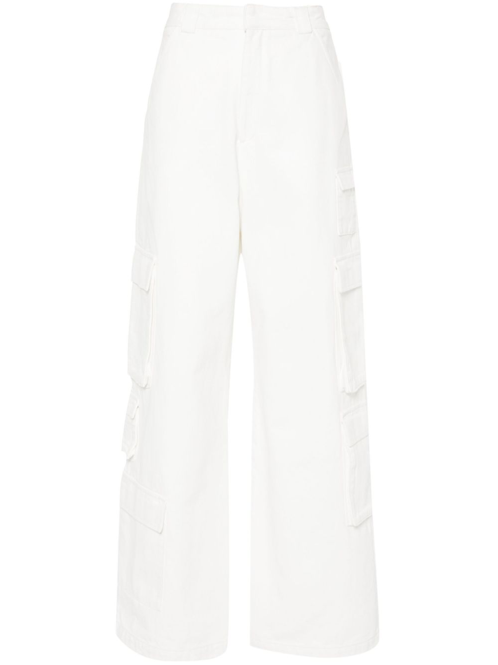 Roam high-rise wide-leg pants - White