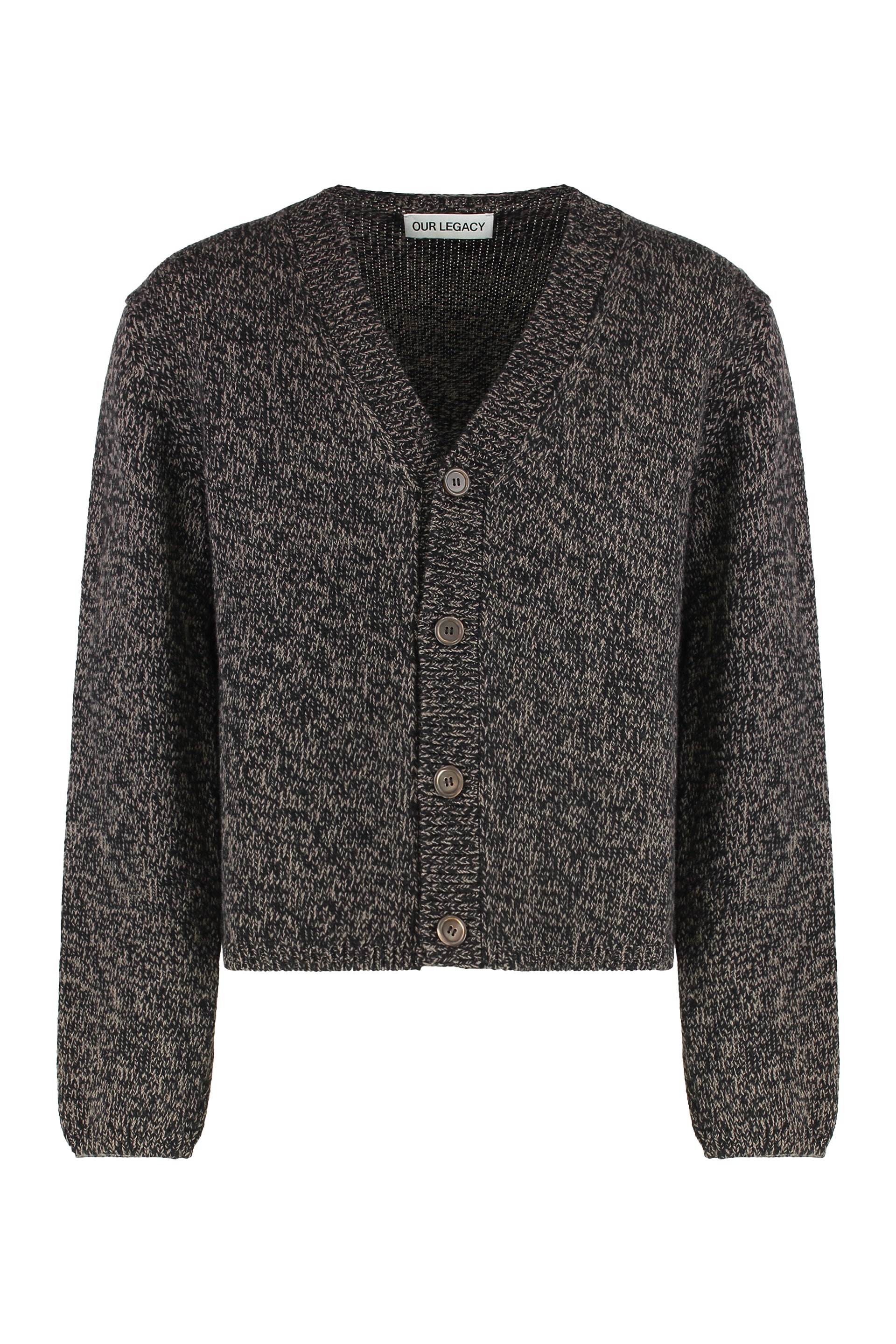 Academy Cardigan in Bear Twist Mouline Wool