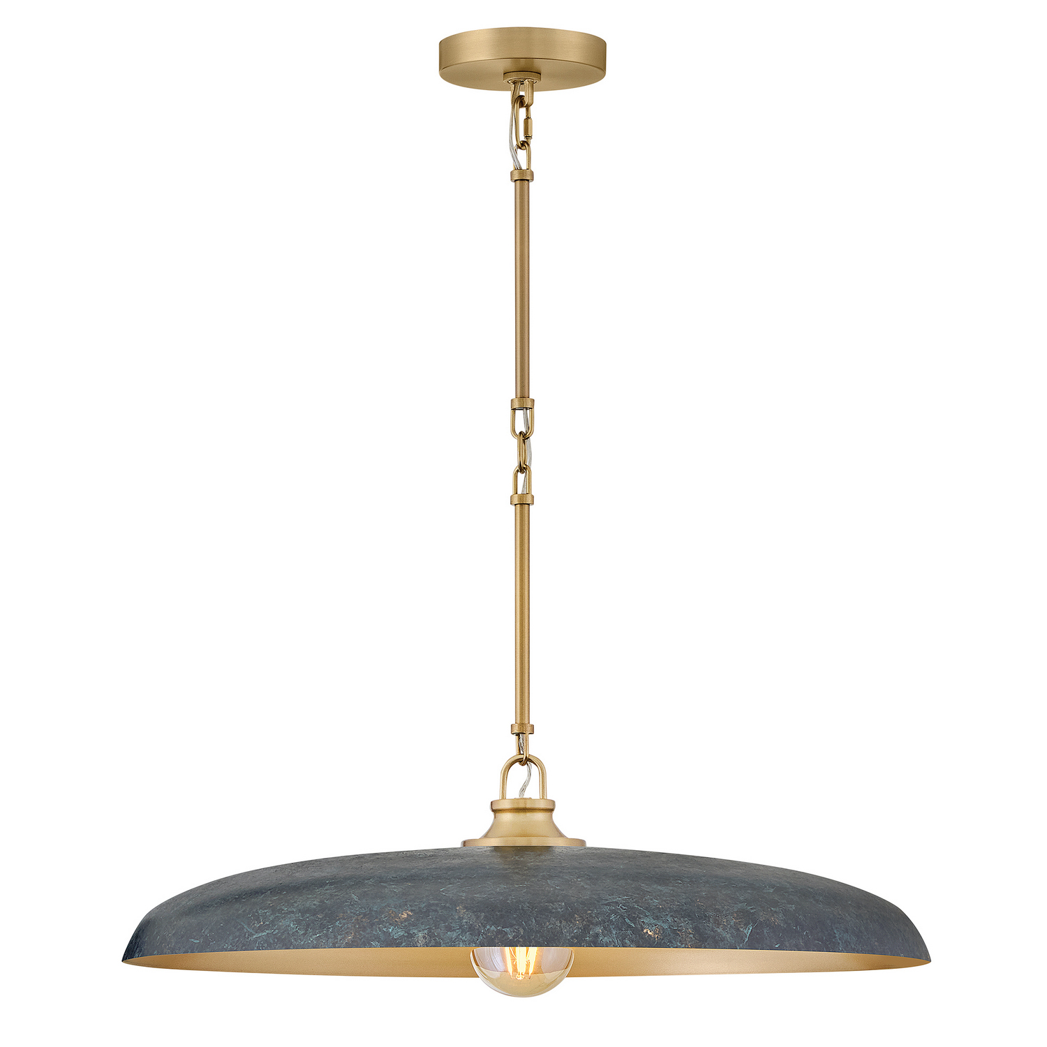 Lacquered Brass LED Chandelier from the Sadie Collection
