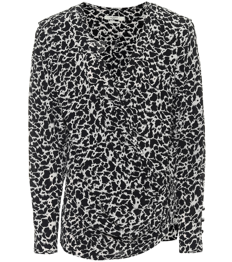 Marant Etoile Floral wrap blouse