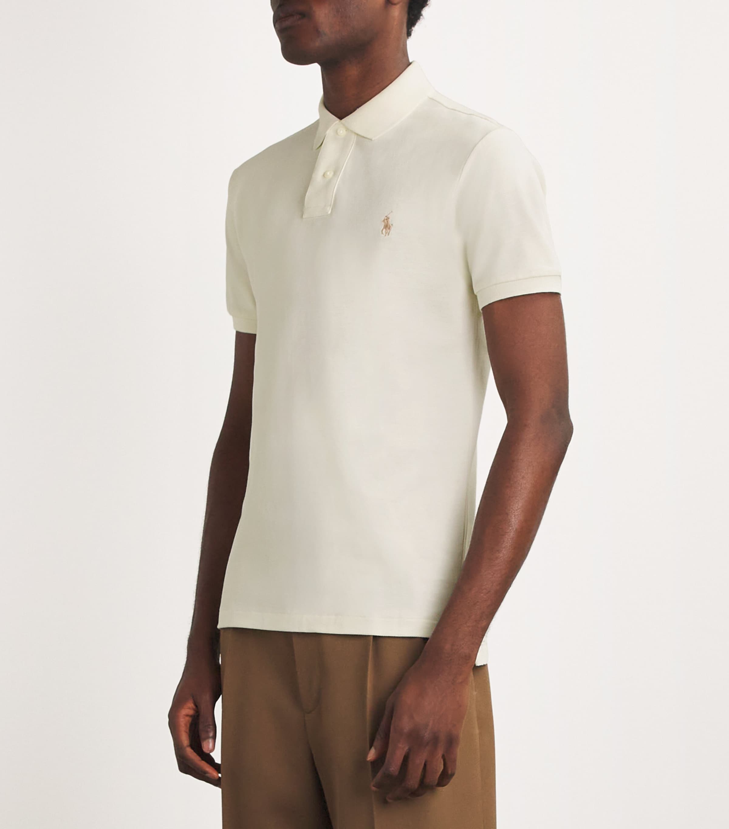 Cotton Mesh Slim-Fit Polo Shirt