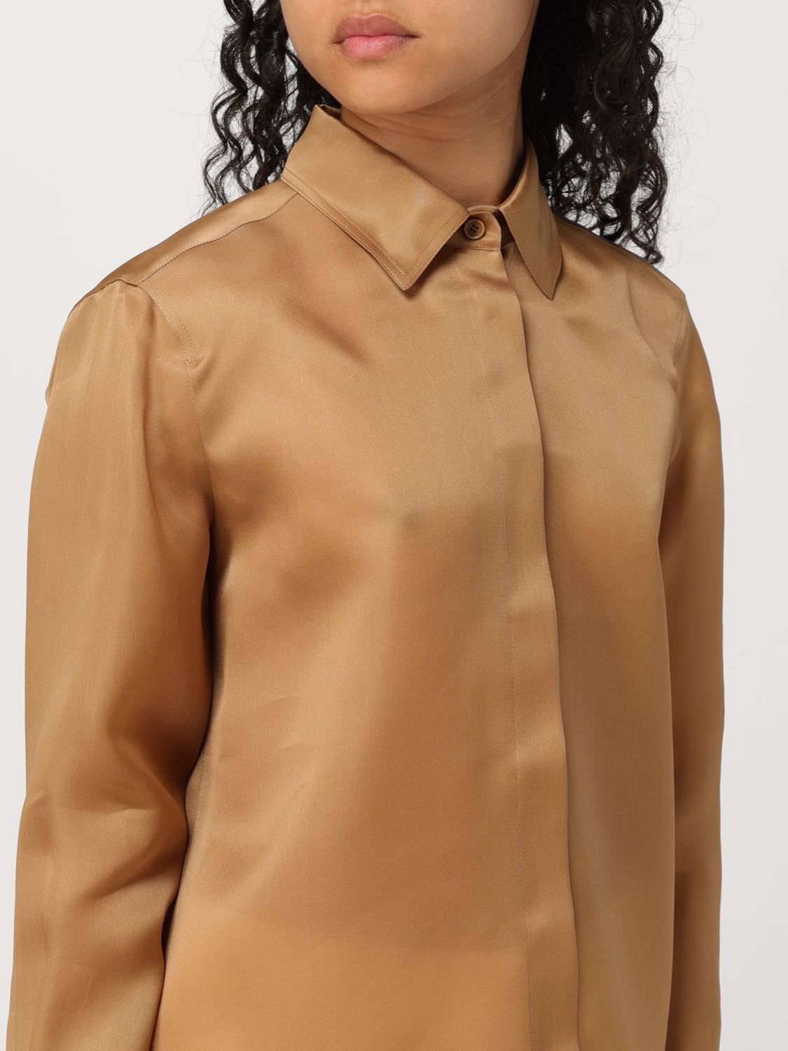 Shirt Woman color Leather