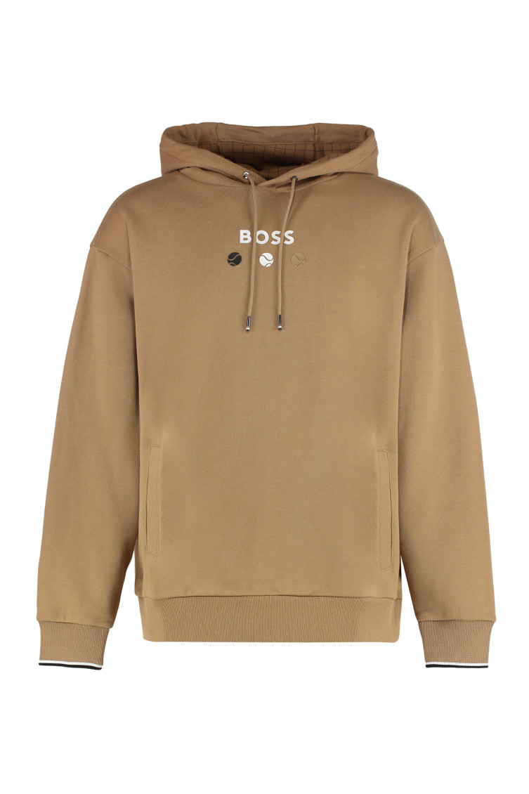 Hooded Sweatshirt Made Of Terry Cotton