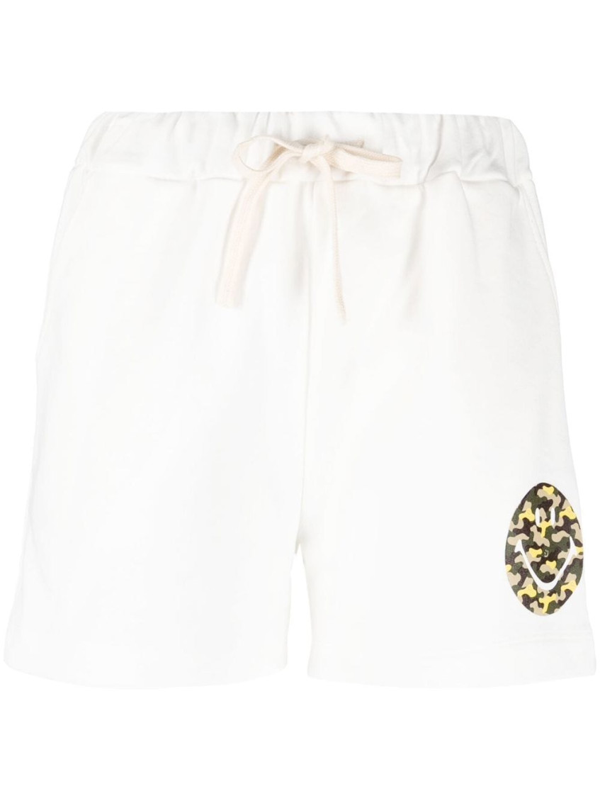 - Smiley Logo Cotton Shorts