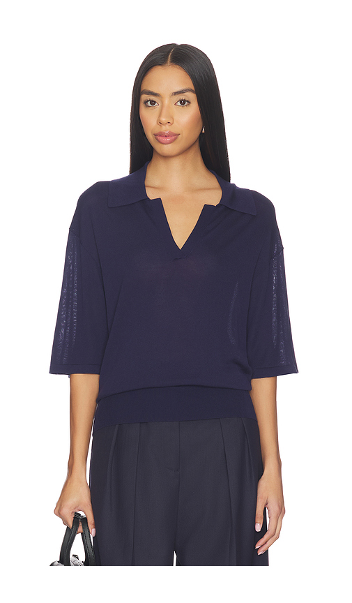 EAVES Kaysa Blouson Polo in Ivory.  S. Also in