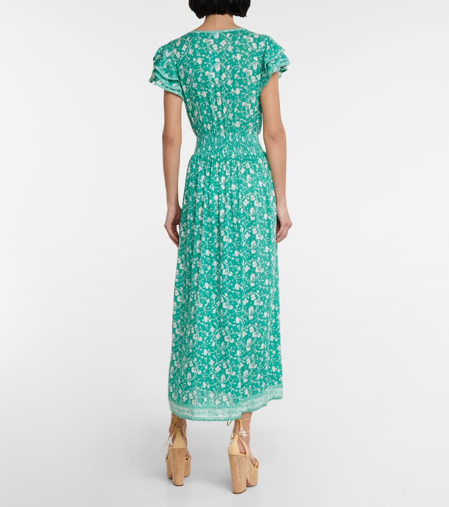 Della floral midi dress