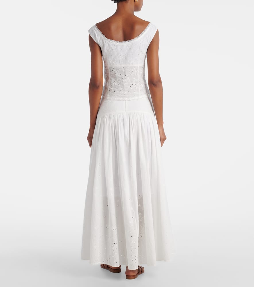 Lou broderie anglaise cotton top