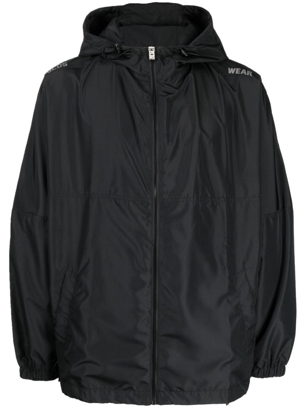 Hooded lightweight jacket - Black
