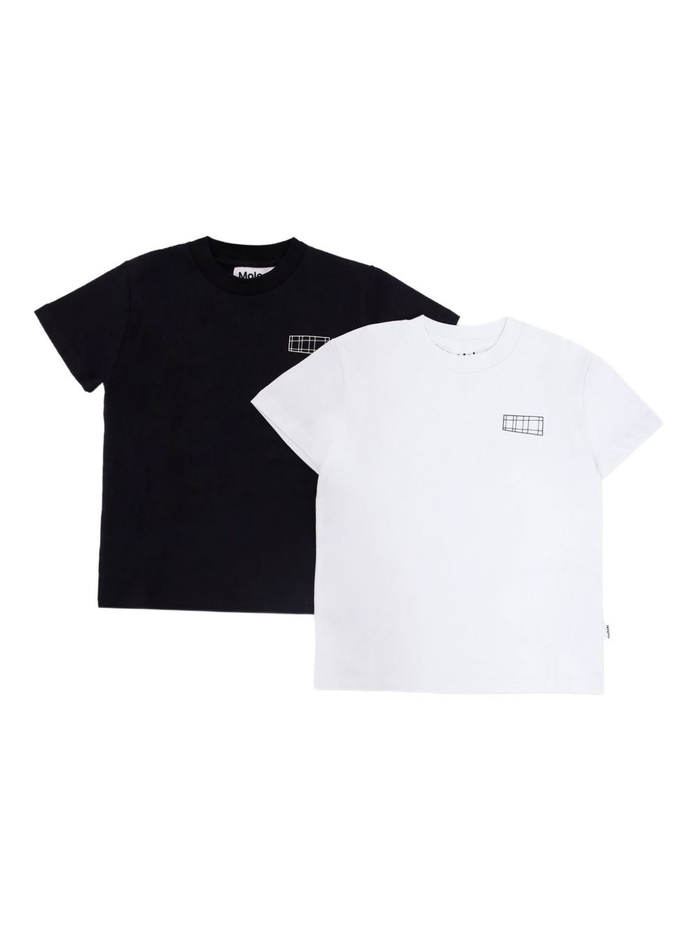 Printed T-shirts (pack of two) - Black
