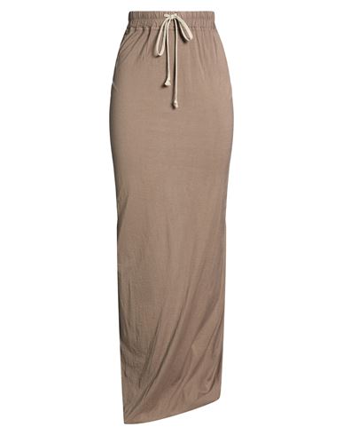 Woman Maxi skirt Taupe Size S Cotton