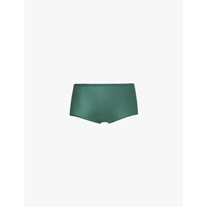 Womens Empire Green Soft Stretch Jersey Briefs 