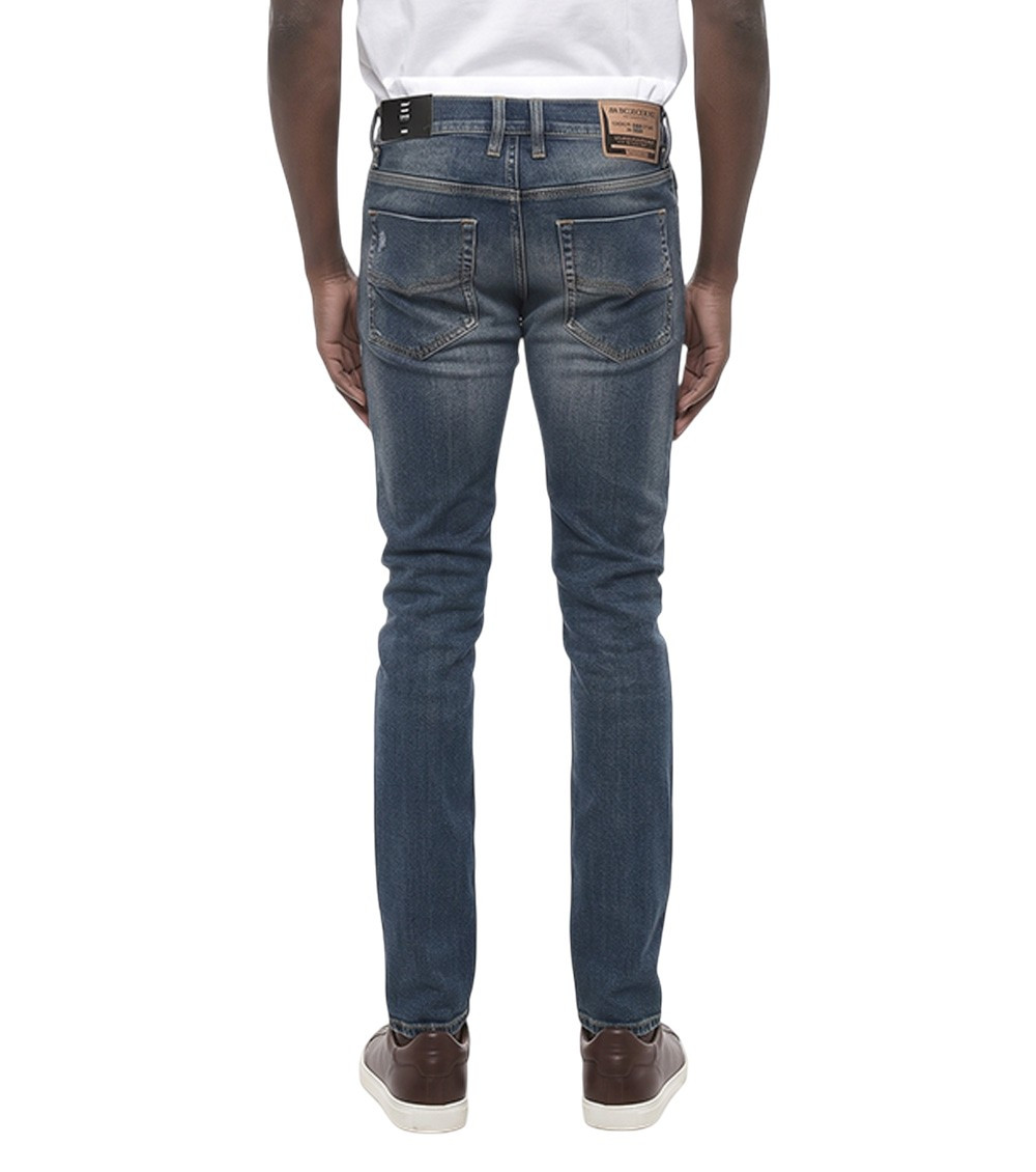 Blue Mid Rise Jeans