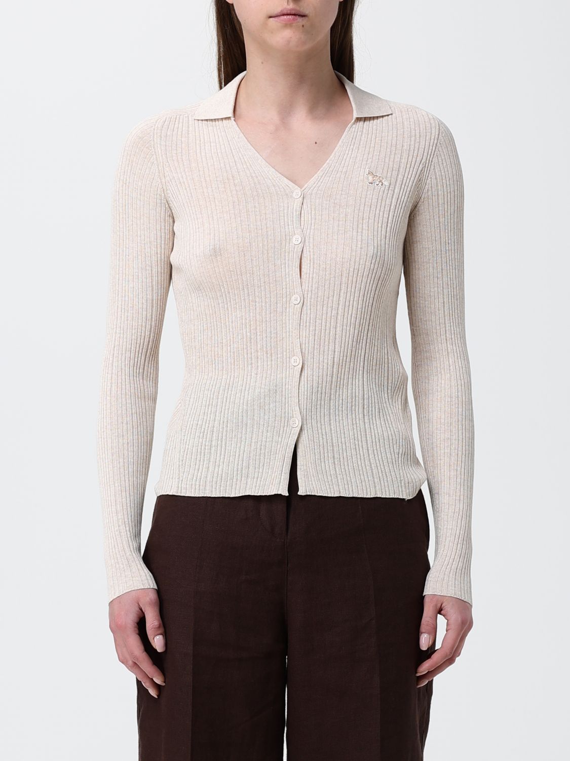 MAISON KITSUNÉ Sweater Woman color Beige