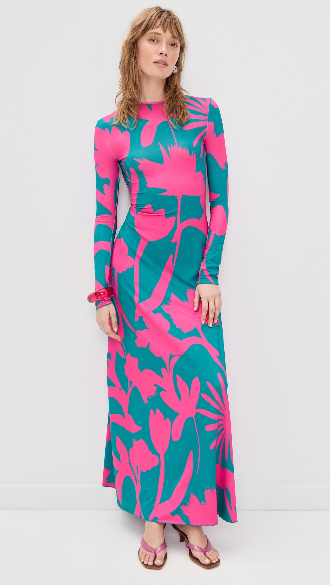 Sam Dress Fuchsia Flora