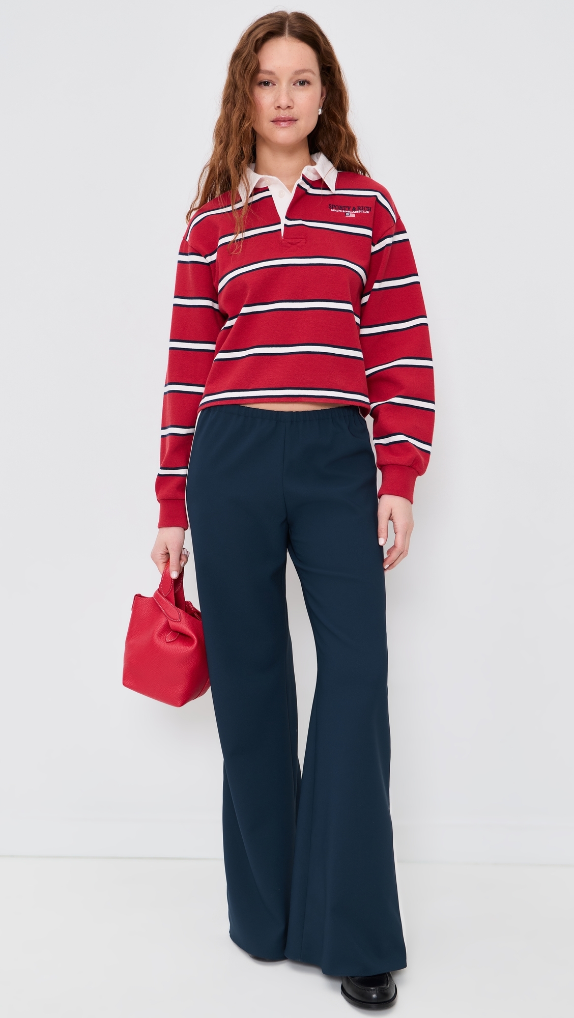 Side Stripe Colby Pants Navy/Ivory