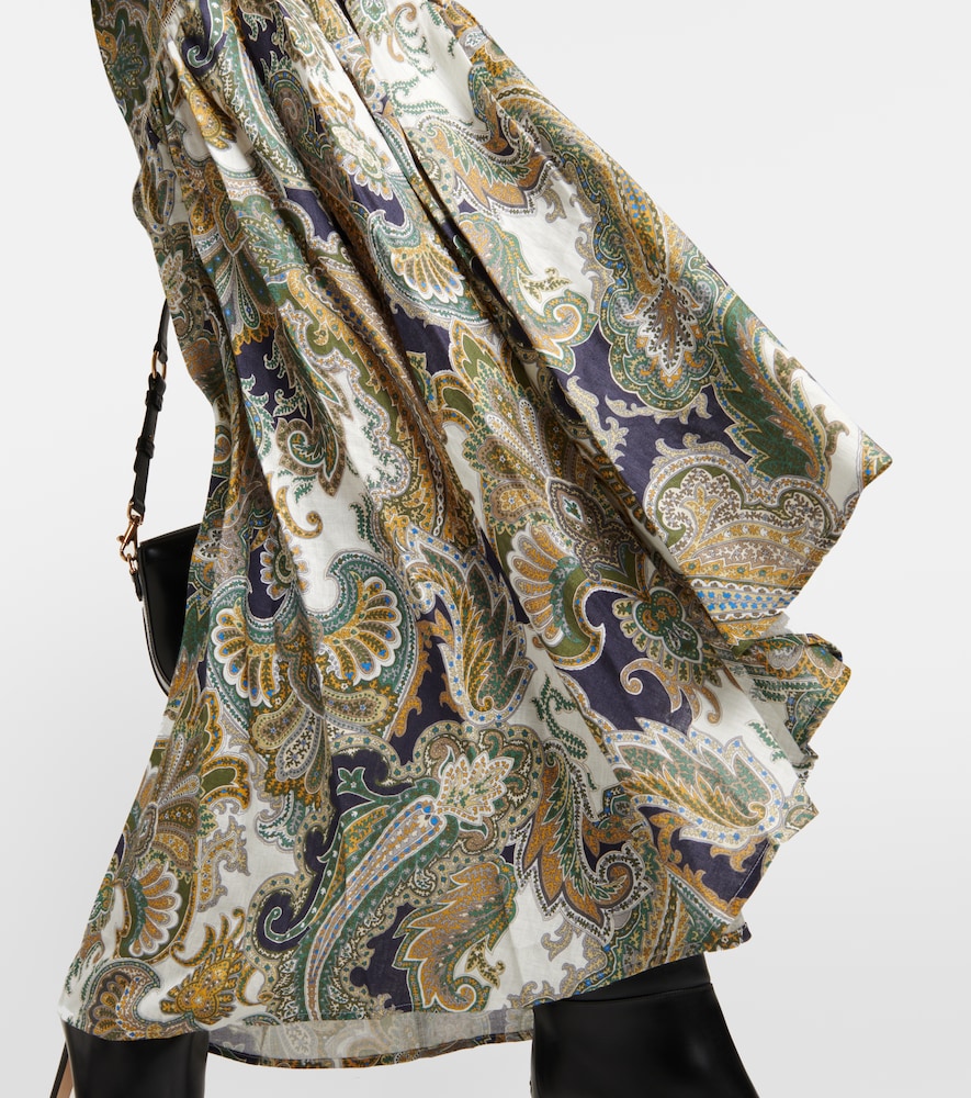 Veronica Beard Kadar printed linen midi dress
