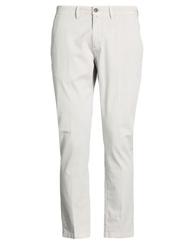 Man Pants Light grey Size 36 Cotton, Elastane