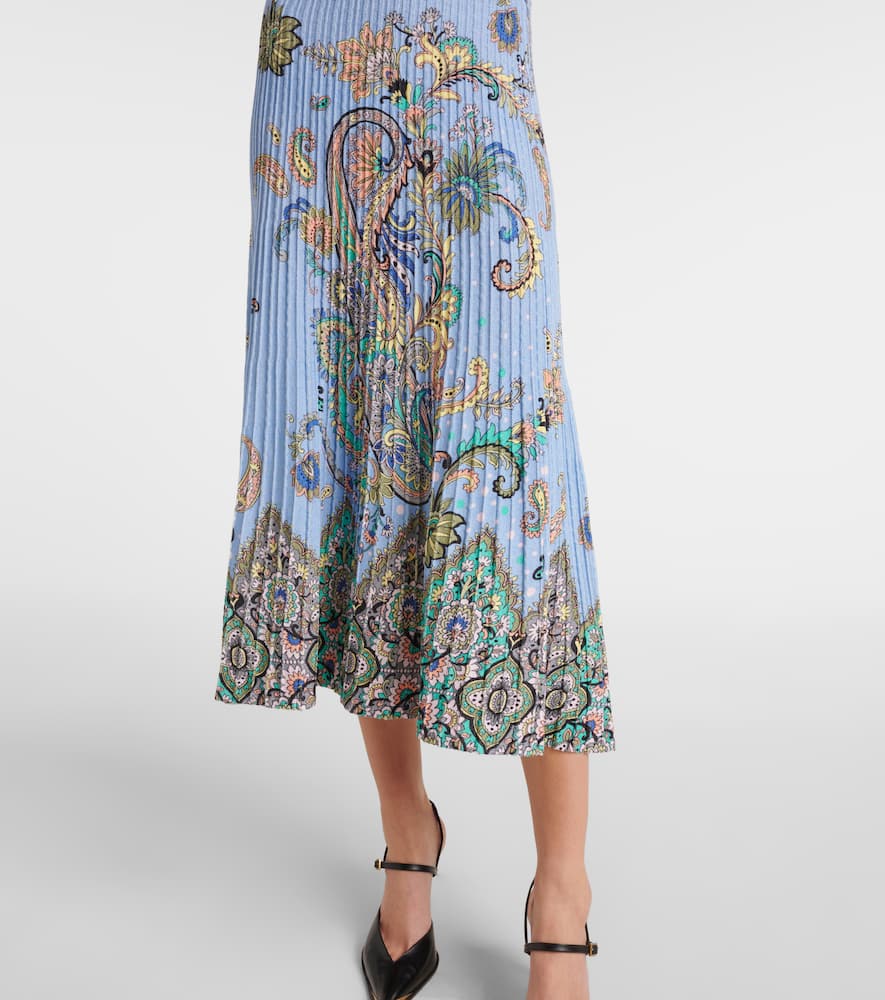 Etro Printed cotton-blend midi dress