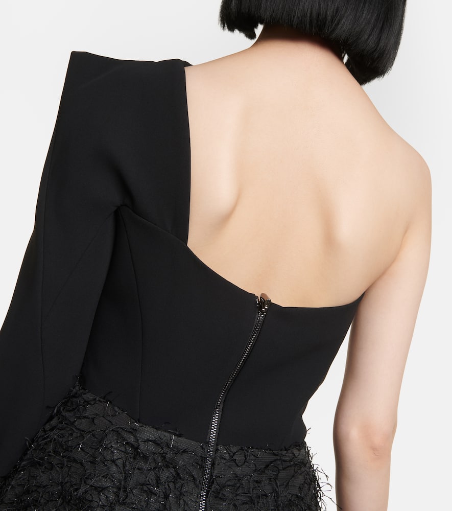 Audacity one-shoulder maxi gown