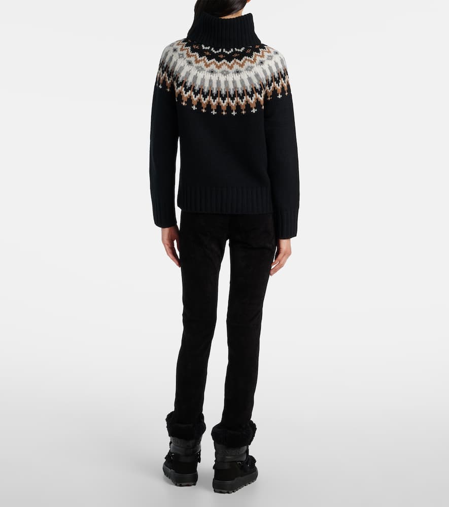 Ingrid jacquard cashmere turtleneck sweater