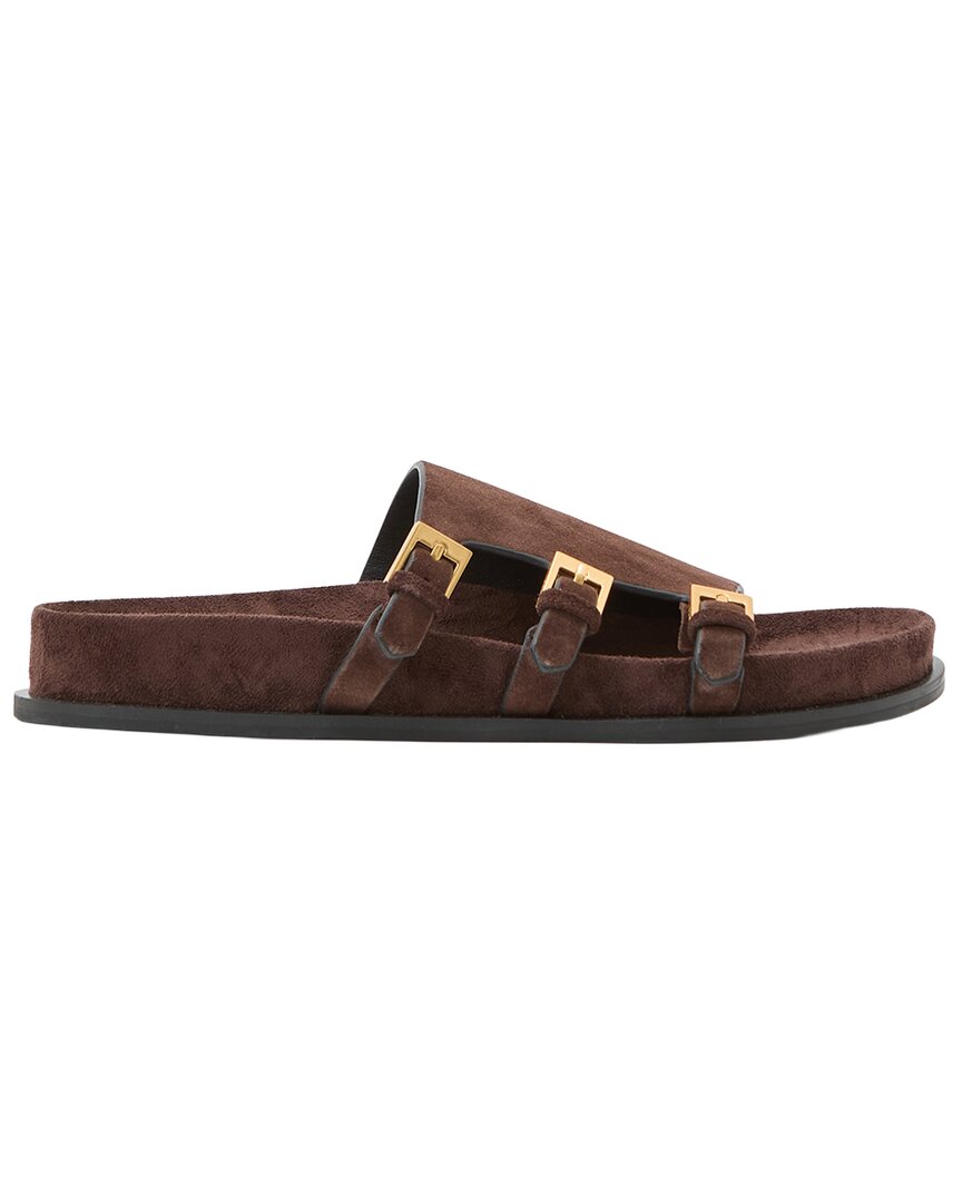 Lauren Suede Flat Sandal