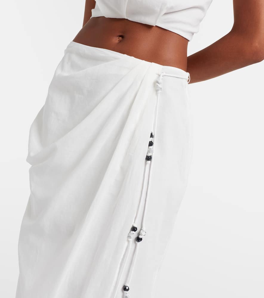 Azura cotton wrap skirt