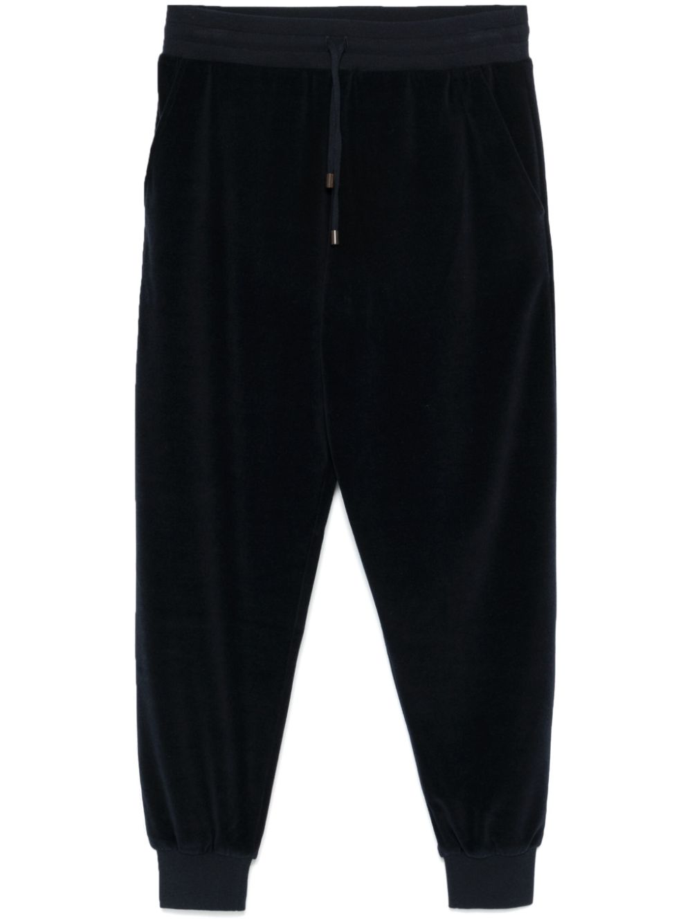 Velvet track pants - Blue