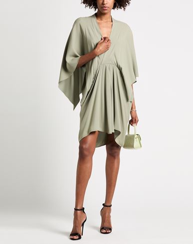 Woman Mini dress Sage green Size 8 Viscose, Acetate