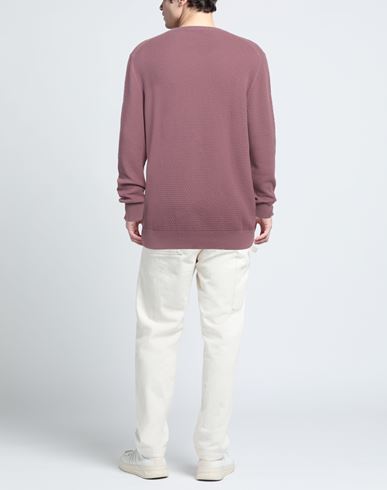 La Fileria Man Sweater Mauve Size 48 Cotton