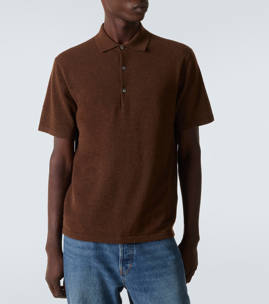 Cashmere polo shirt